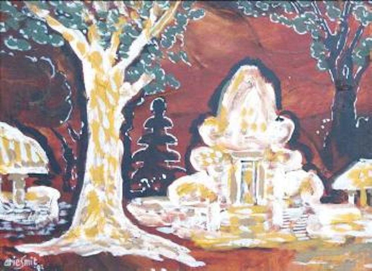Cahaya Bulan di Pura (Moon Light Above the Temple) by Arie Smit
