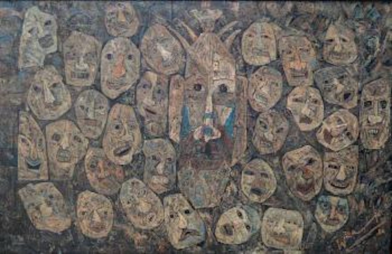 Topeng-topeng Primitif by Haji Widayat