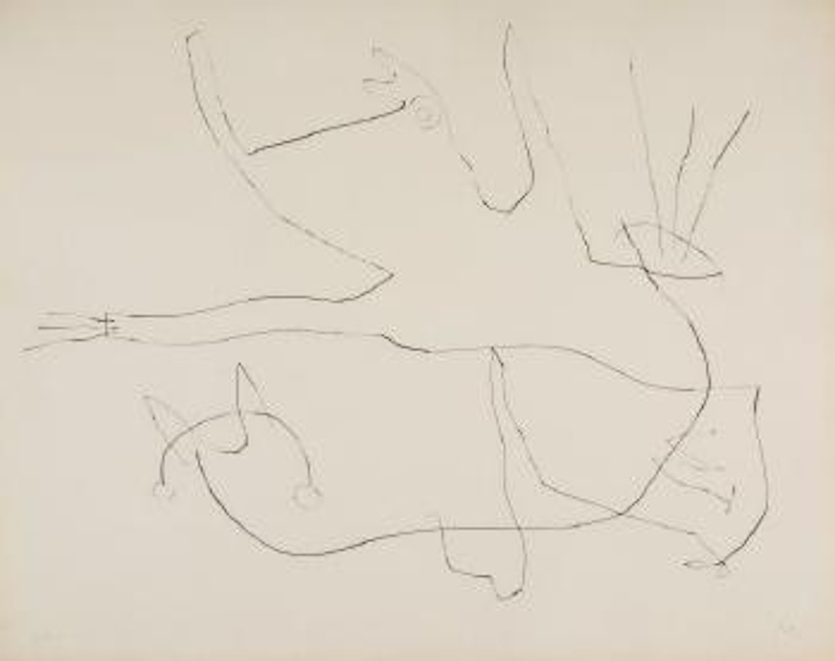 From Flux de l’Aimant, Plate VII by Joan Miró