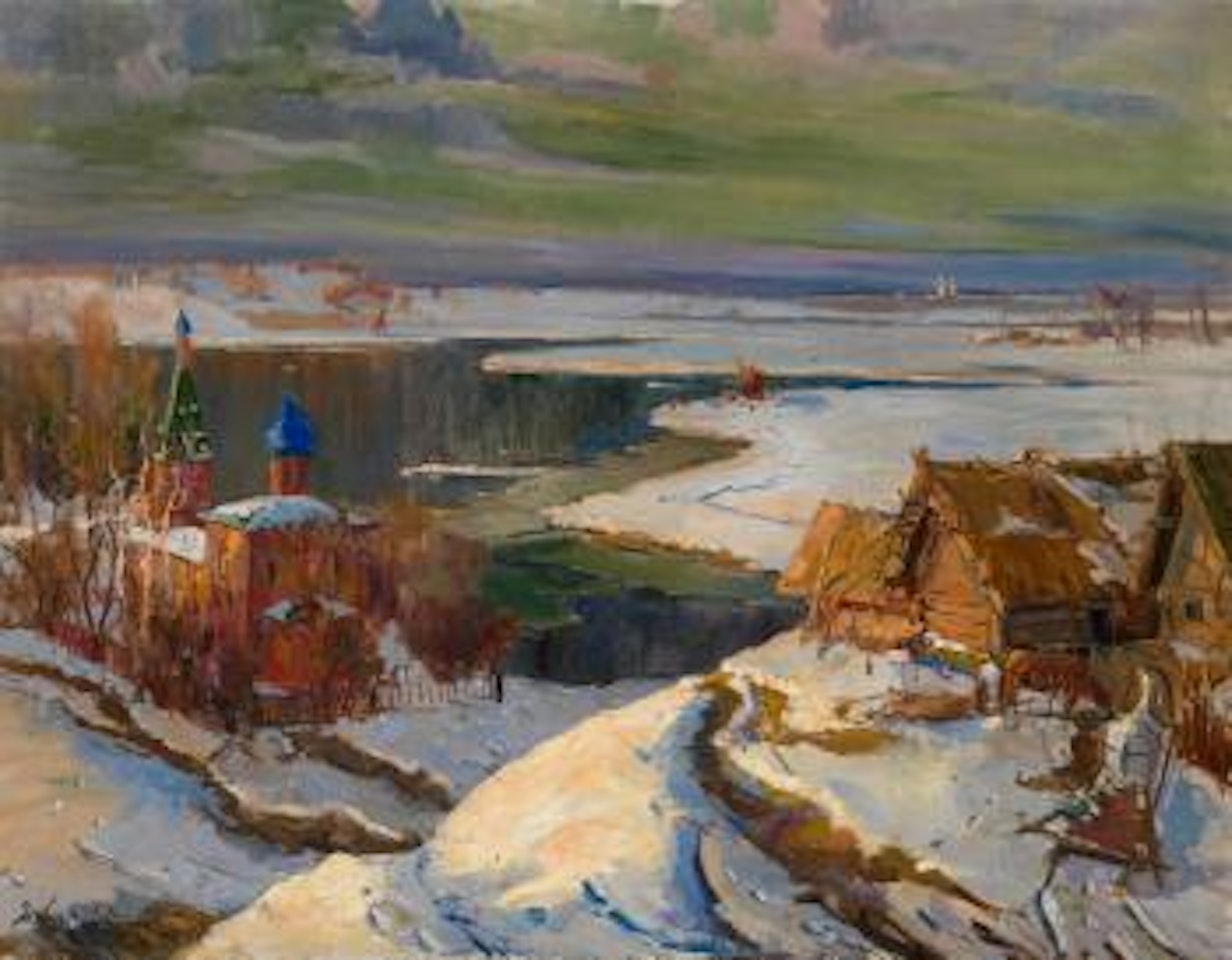 First Signs of Spring by Georgij Aleksandrovic Lapschin