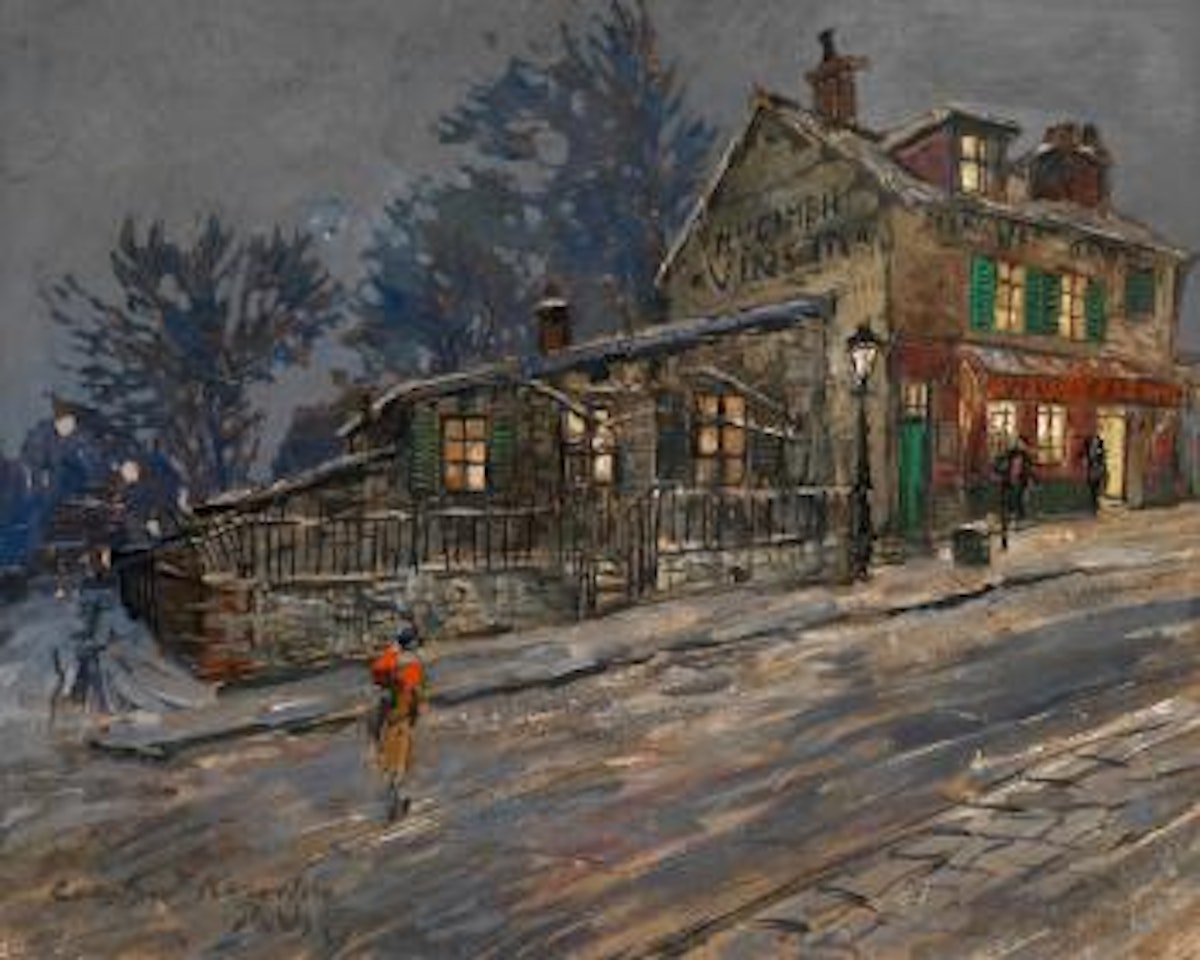 Rue de l'Abreuvoir, Montmartre by Konstantin Alekseevich Korovin