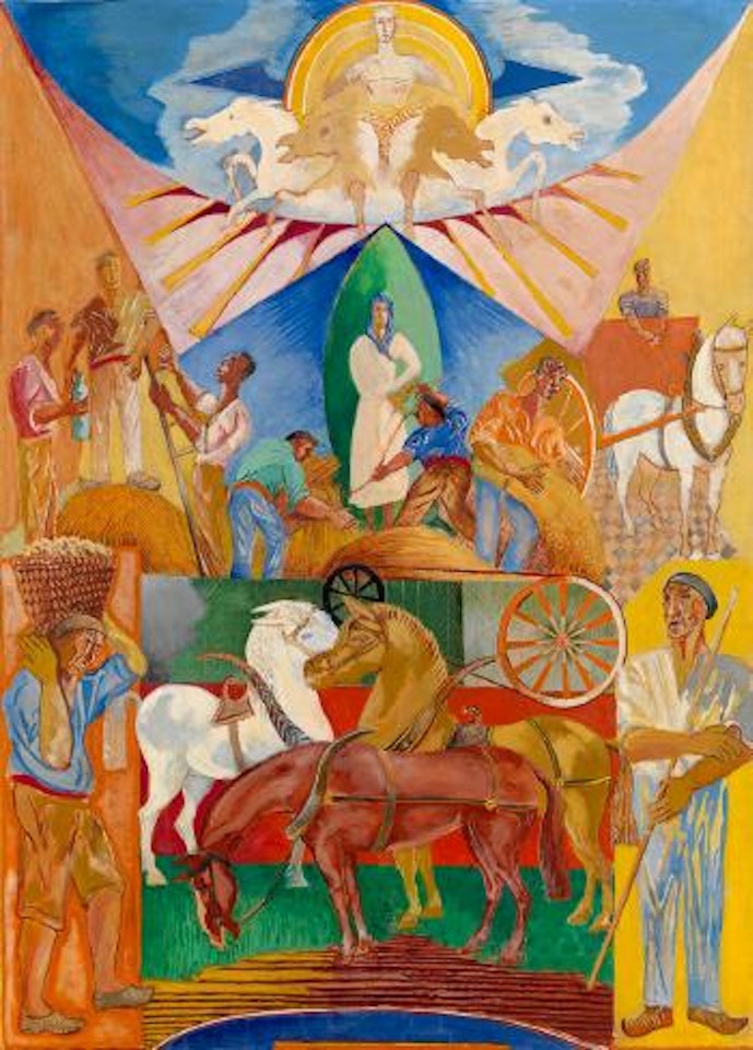 Design for the Tapestry "Les travaux des champs" by Serge Férat