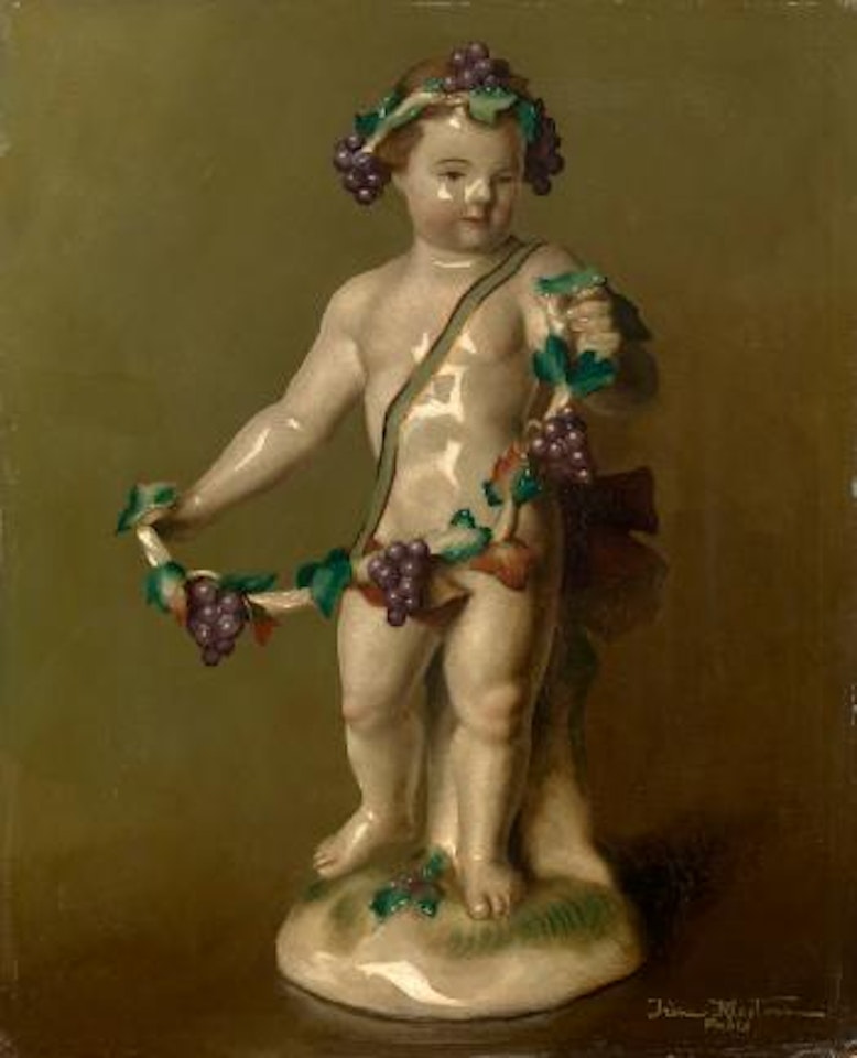 Still Life with a Porcelain Figurine by Irene Klestova