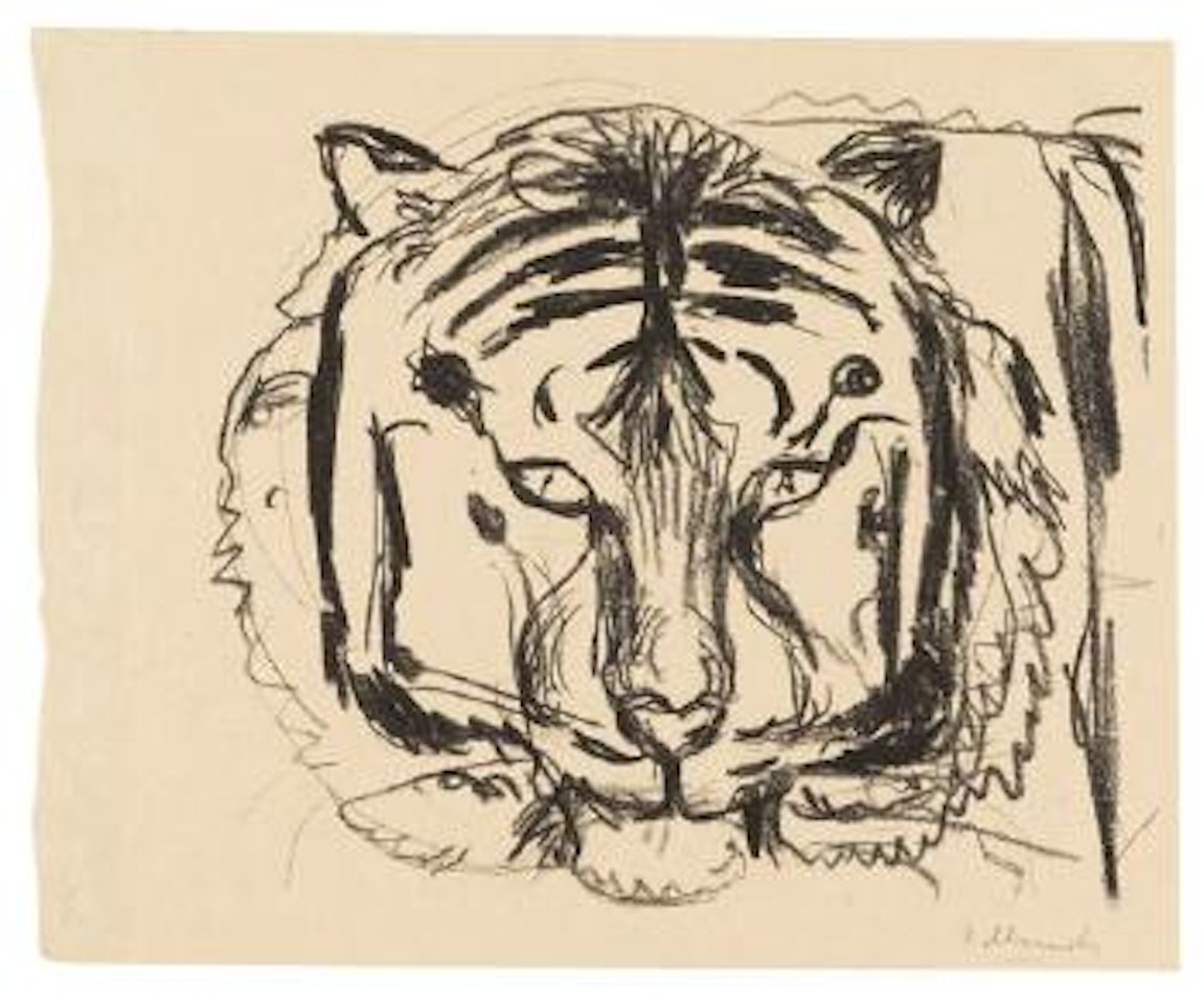 Tigerkopf II by Edvard Munch