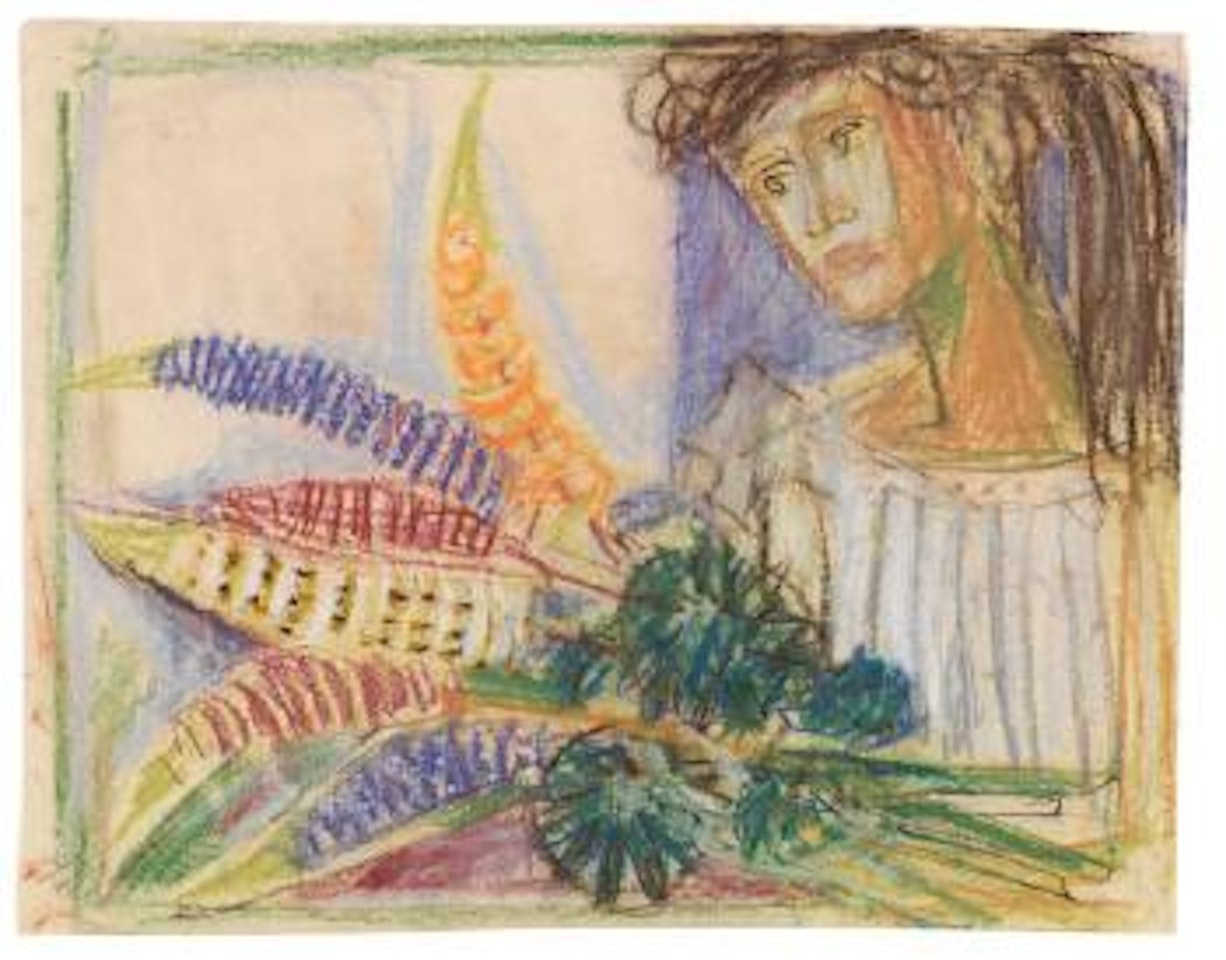 Mädchen mit Blumen by Otto Dix