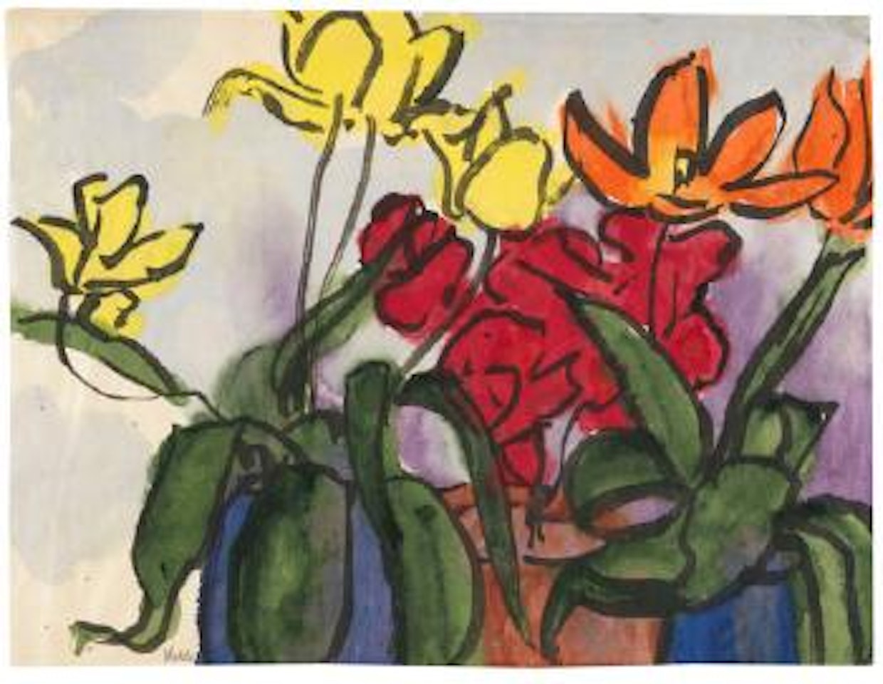 Blumenstillleben by Emil Nolde