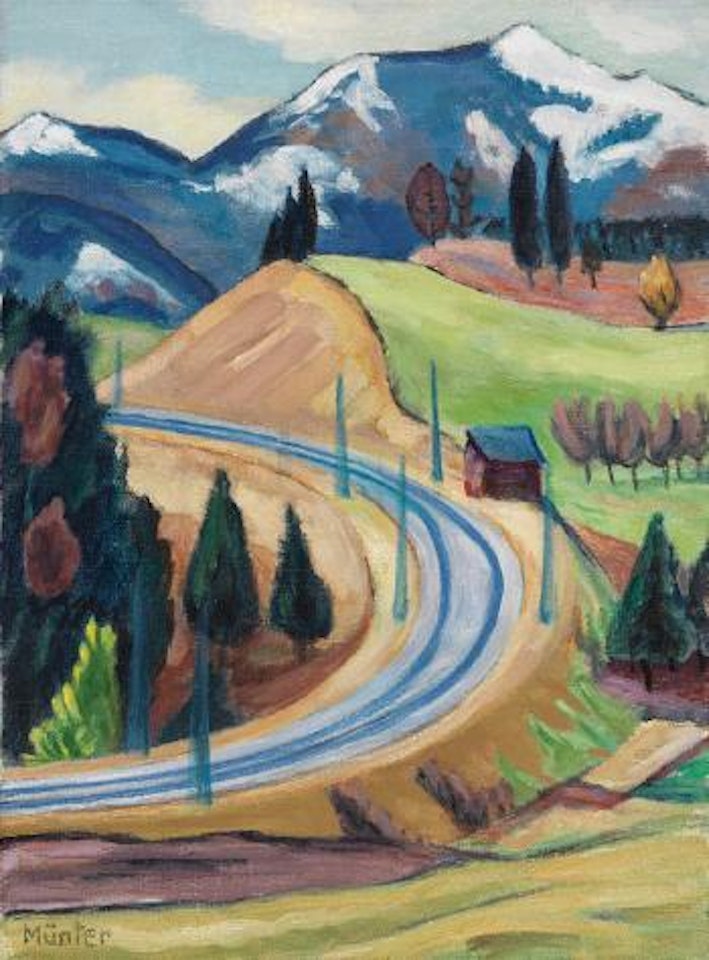 Straßendurchstich (Die Kurve bei Berggeist) by Gabriele Münter