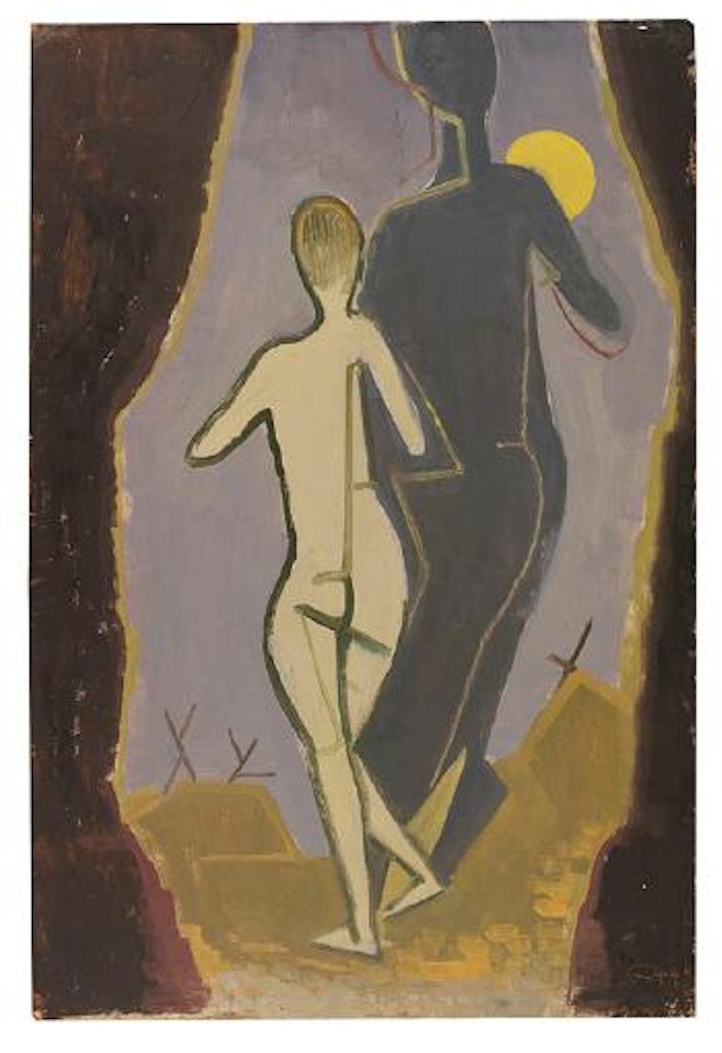 Frau und Schatten by Karl Hofer