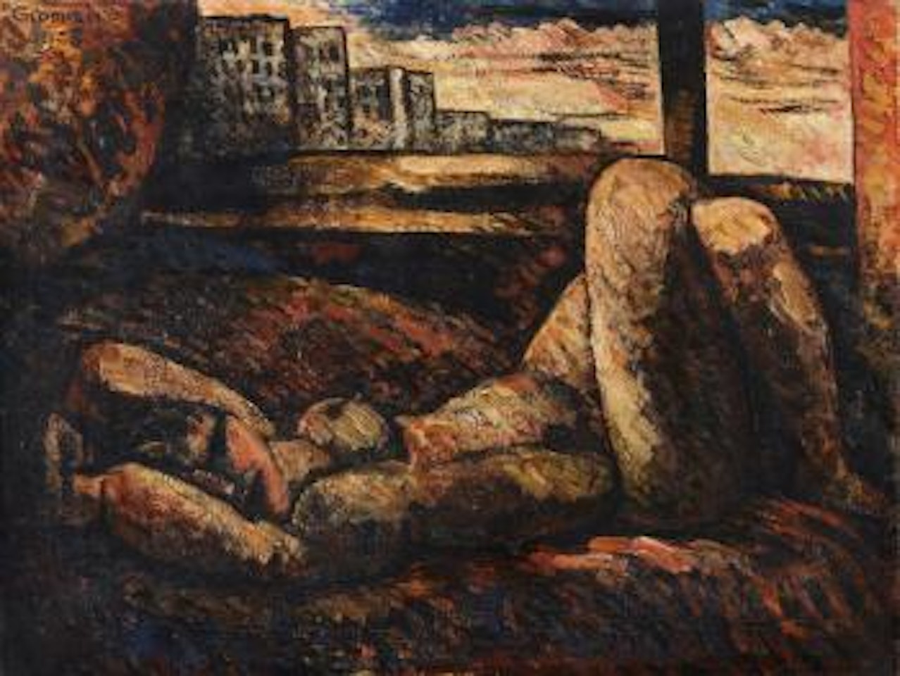 Nu à contre jour by Marcel Gromaire