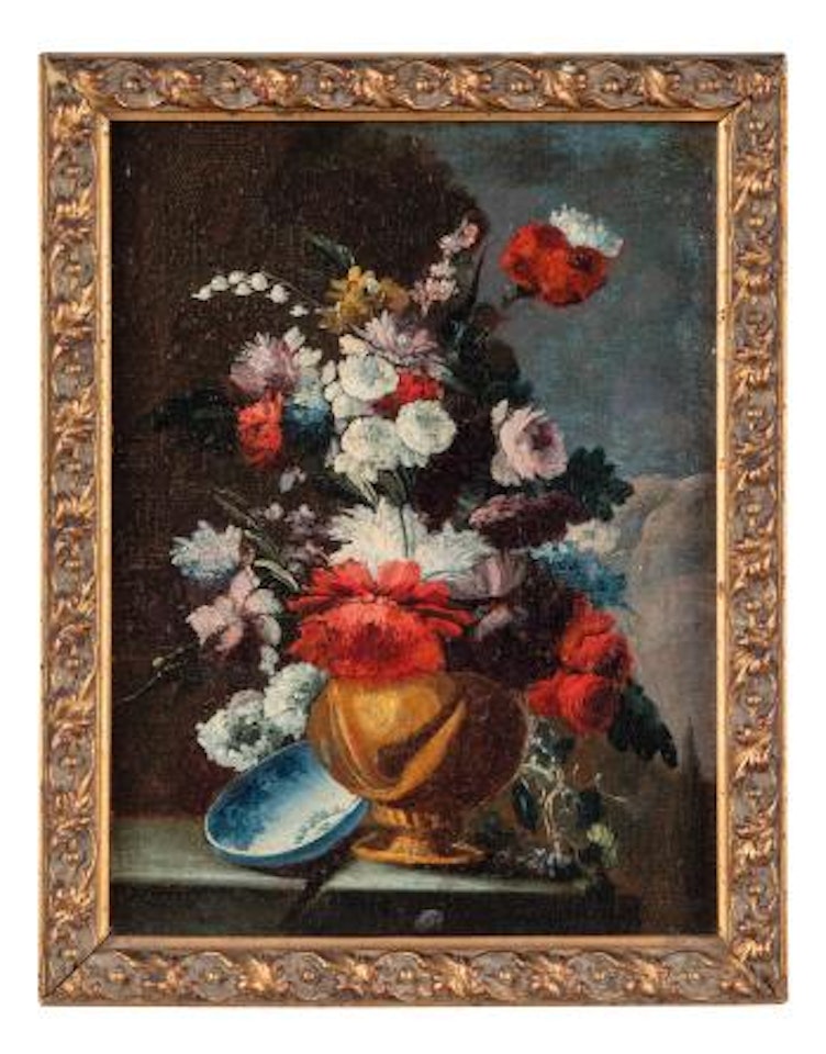Coppia di vasi fioriti by Gasparo Lopez