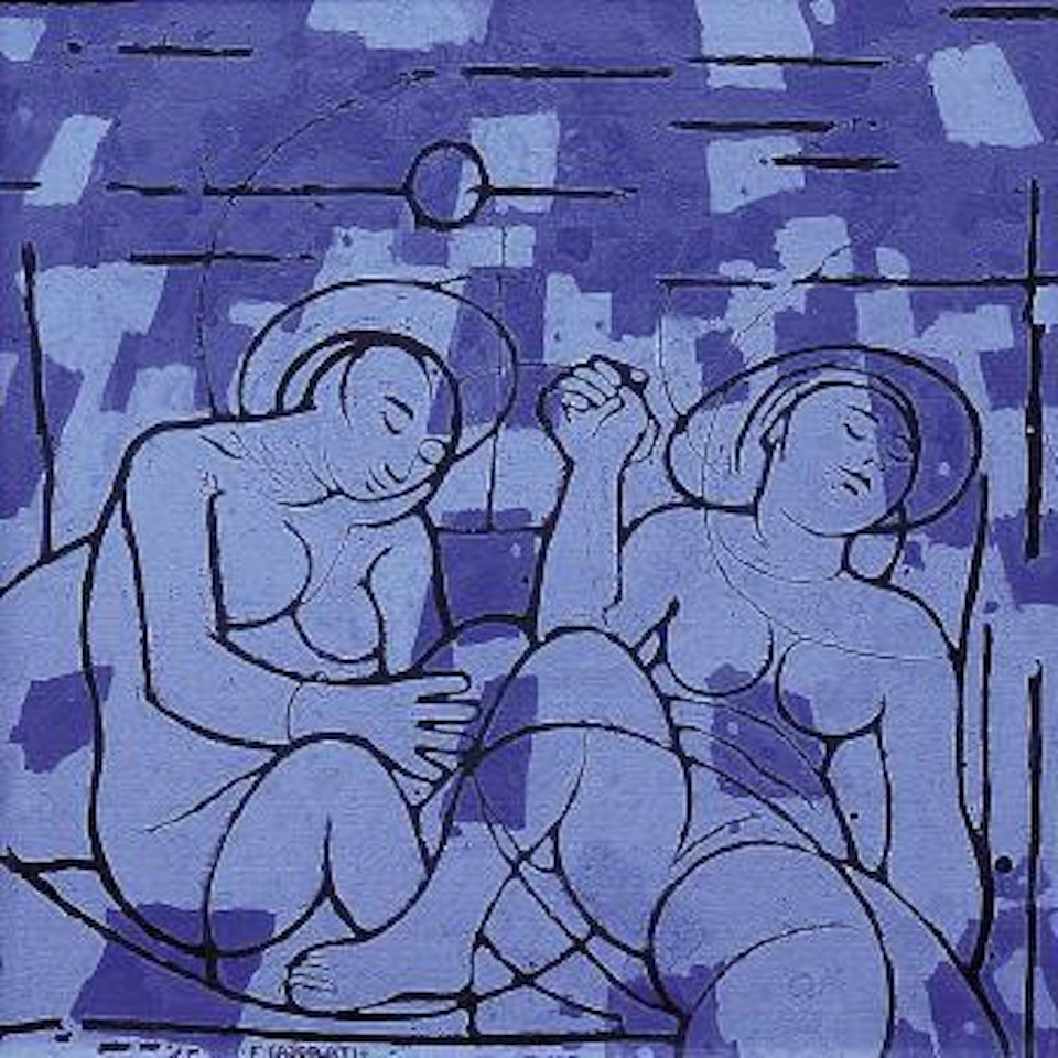 Il riposo delle mondine by Felice Casorati