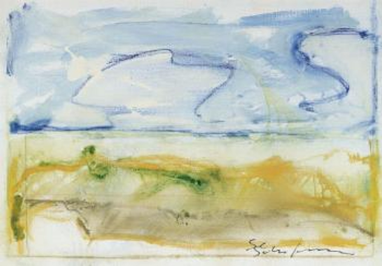 Paesaggio anemico by Mario Schifano