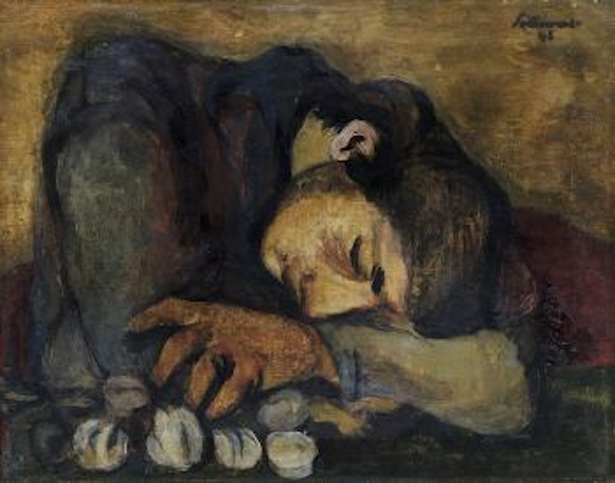 Donna con agli by Giuseppe Santomaso