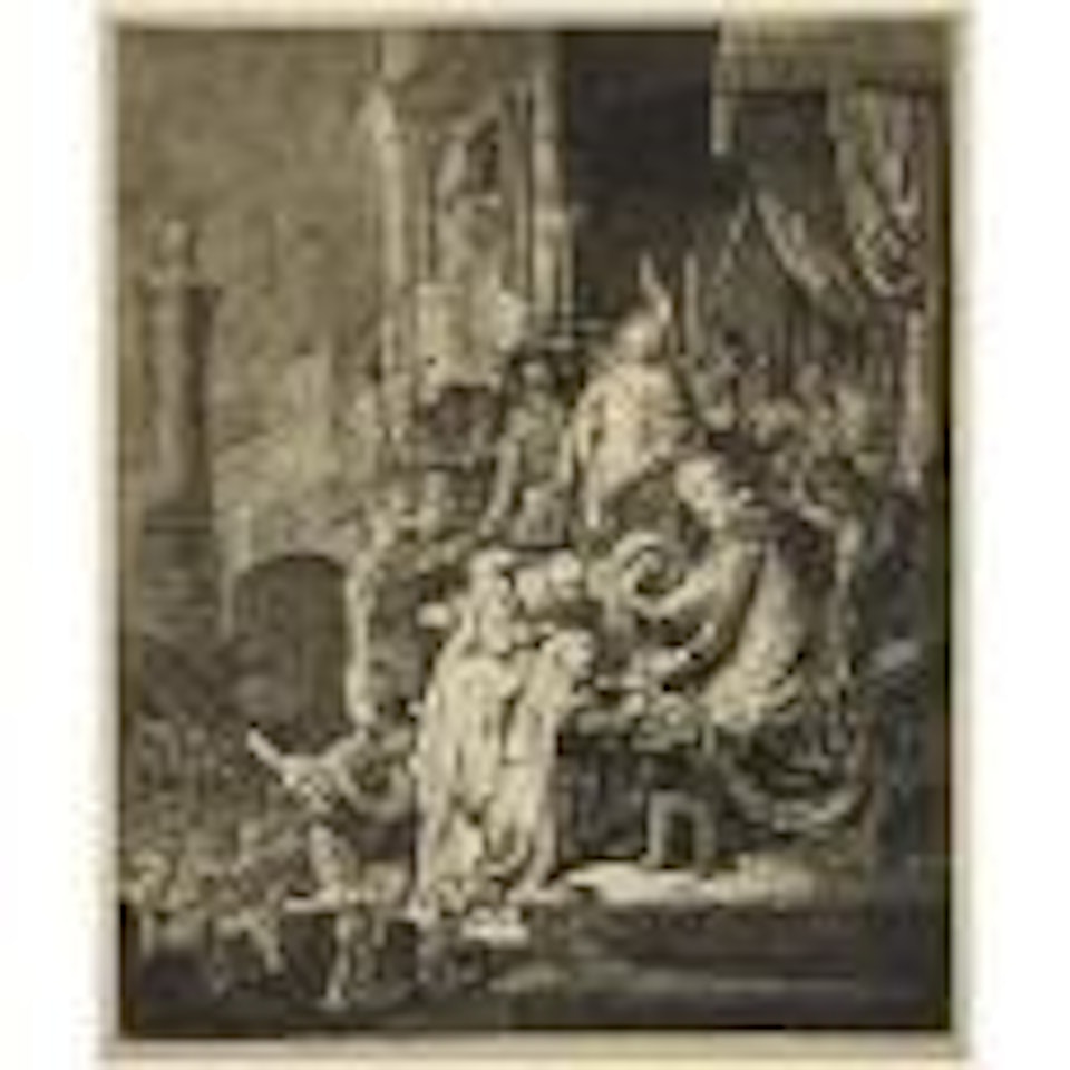 Christ Before Pilate: Large Plate, Circa 1630 [White & Boon, 77: IV/V] by Attributed to Rembrandt Harmensz van Rijn