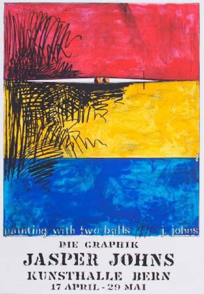 Painting With Two Balls, Die Graphik by Jasper Johns
