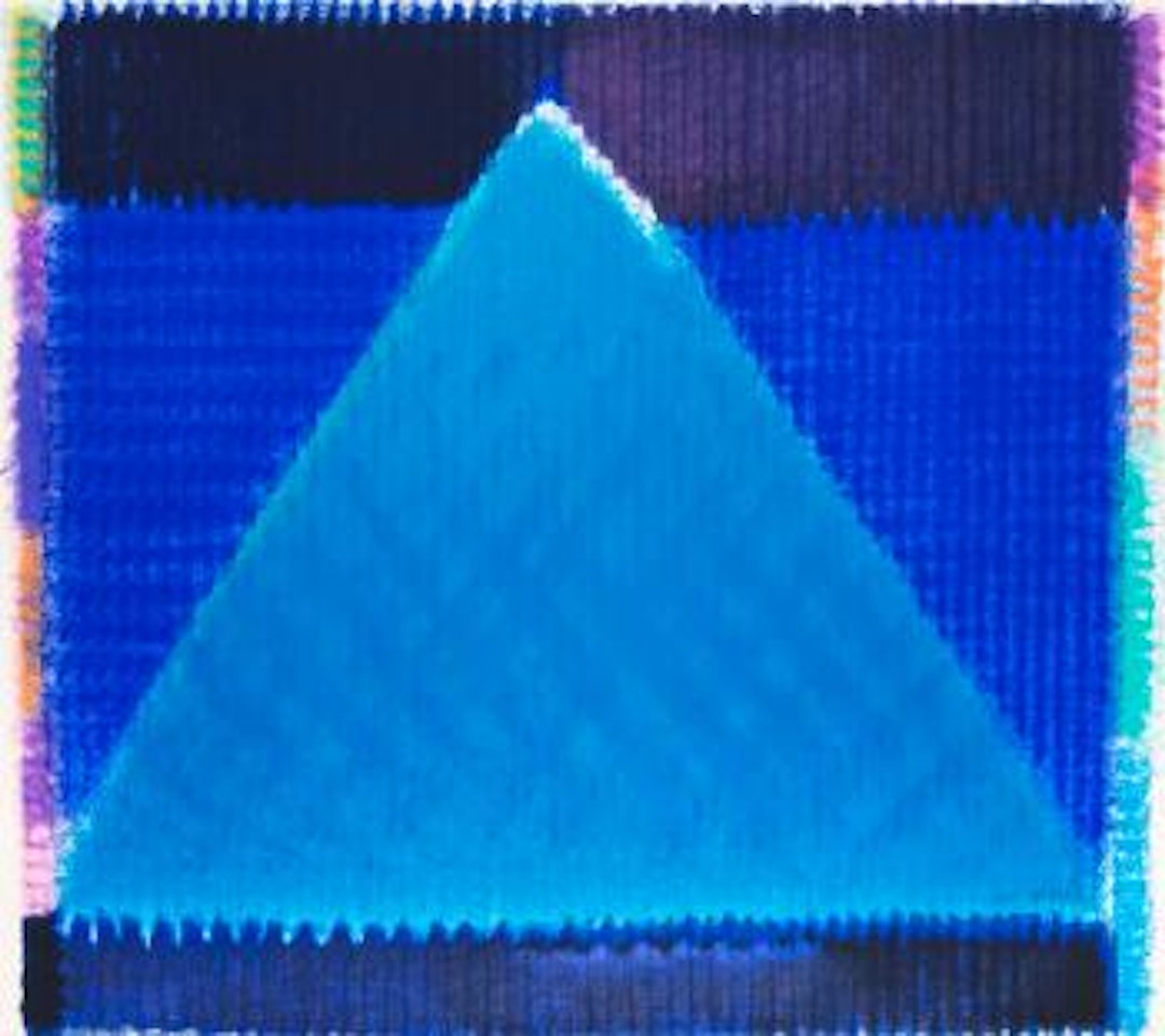 Blaue Pyramide by Heinz Mack