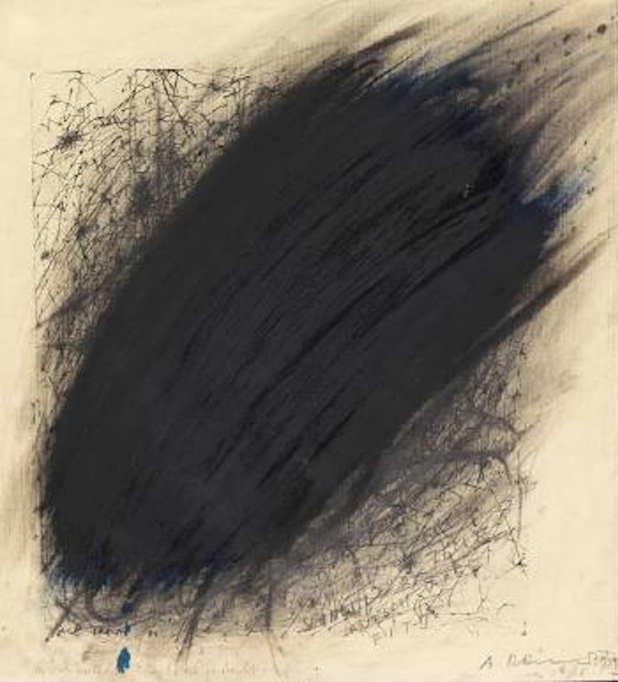 Ohne Titel (Überzeichnung einer Zentralgestaltung) by Arnulf Rainer