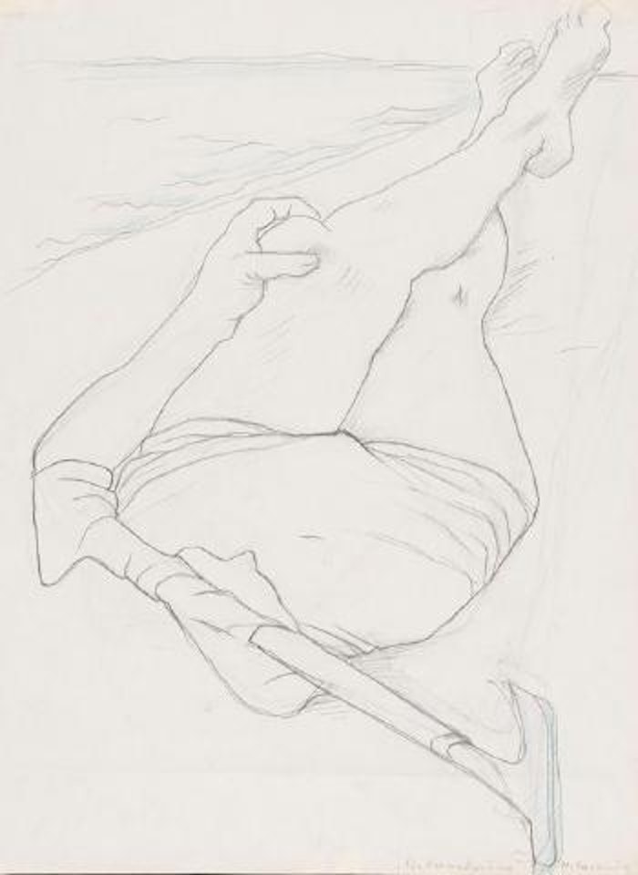 Die Verankerung by Maria Lassnig