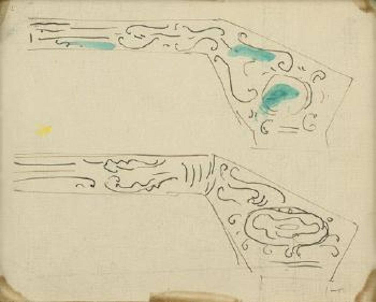 Studi per architettura d'interni by Lucio Fontana