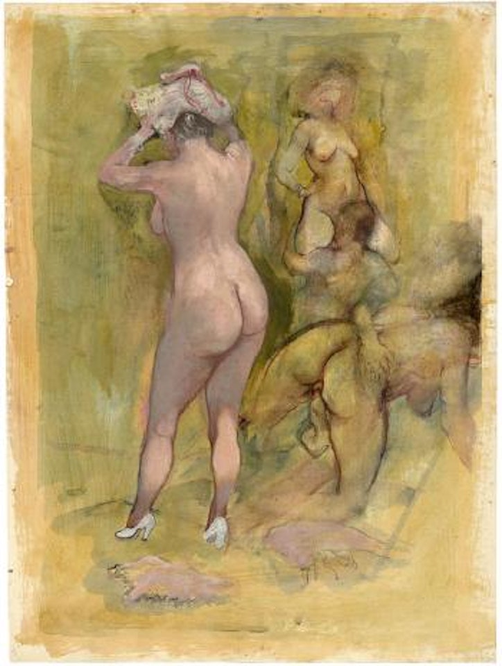 Lovers at the Beach, Cape Cod by George Grosz