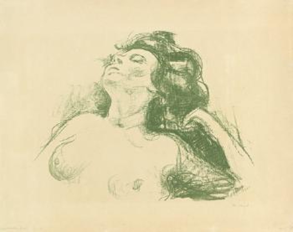 Liegender Halbakt II by Edvard Munch