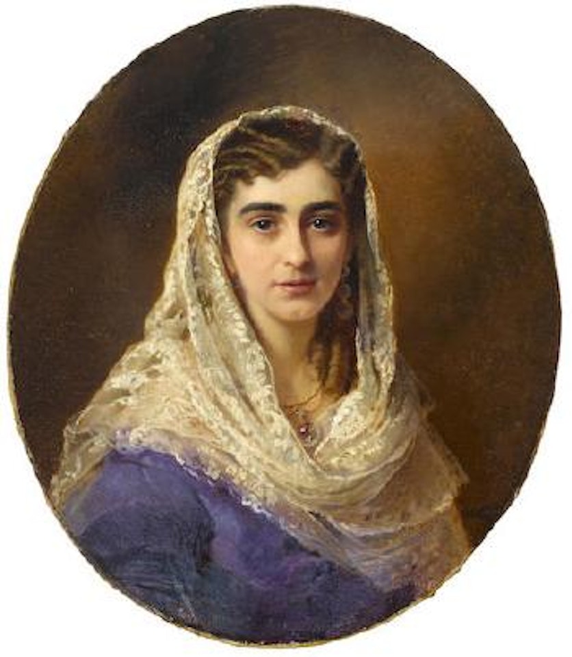 Portrait of Lidia Pashkova by Konstantin Makovsky