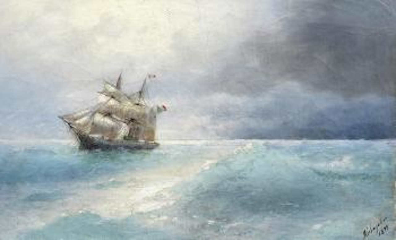 Italian Ship at Sea by Ivan Konstantinovich Aivazovsky