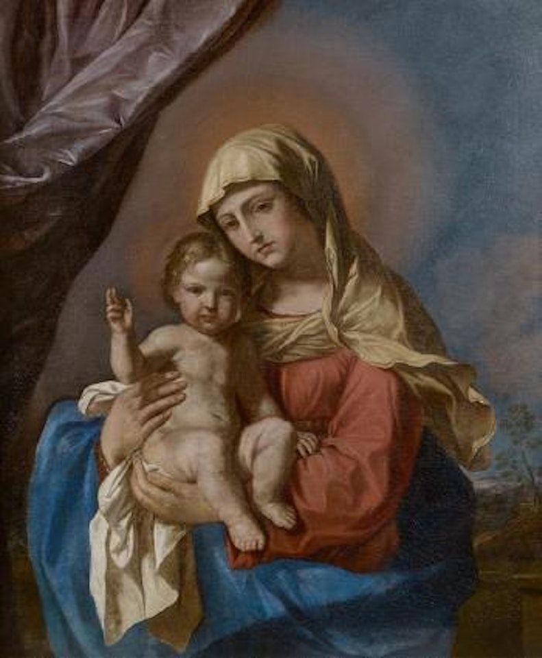 La Vierge à L'Enfant by Bolognese School by Guercino