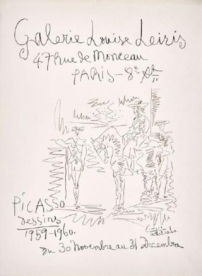 Exposition de dessins, 1959-1960. Galerie Louise Leiris by Pablo Picasso