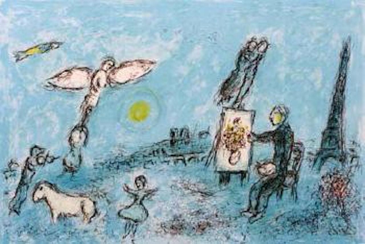 Il pittore e il suo doppio by Marc Chagall