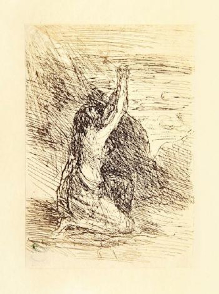 Madeleine à genoux by Jean Baptiste Camille Corot