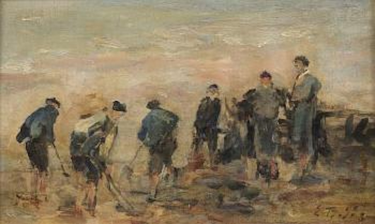 Pêcheurs de crevettes by Eugène Boudin