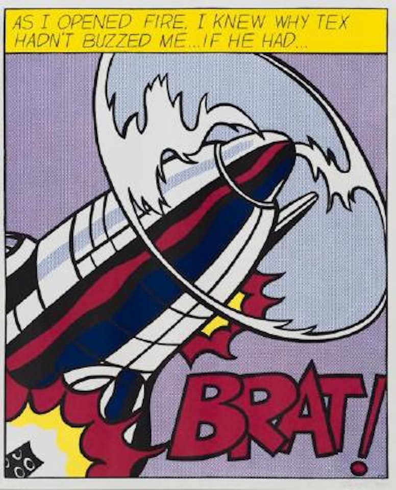 As I opened fire... by Roy Lichtenstein