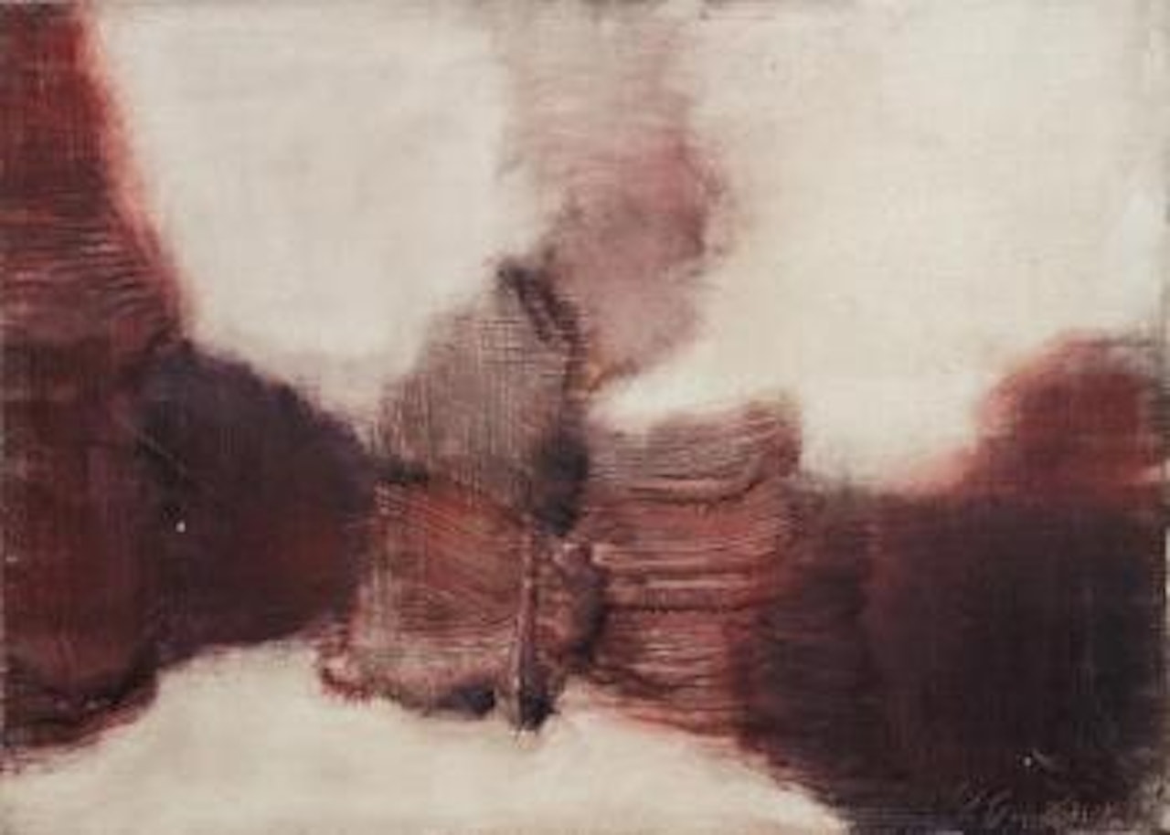 Composition rouge et blanche by Léon Zack