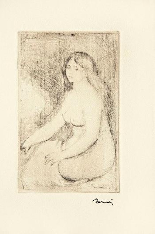 Baigneuse assise by Pierre-Auguste Renoir