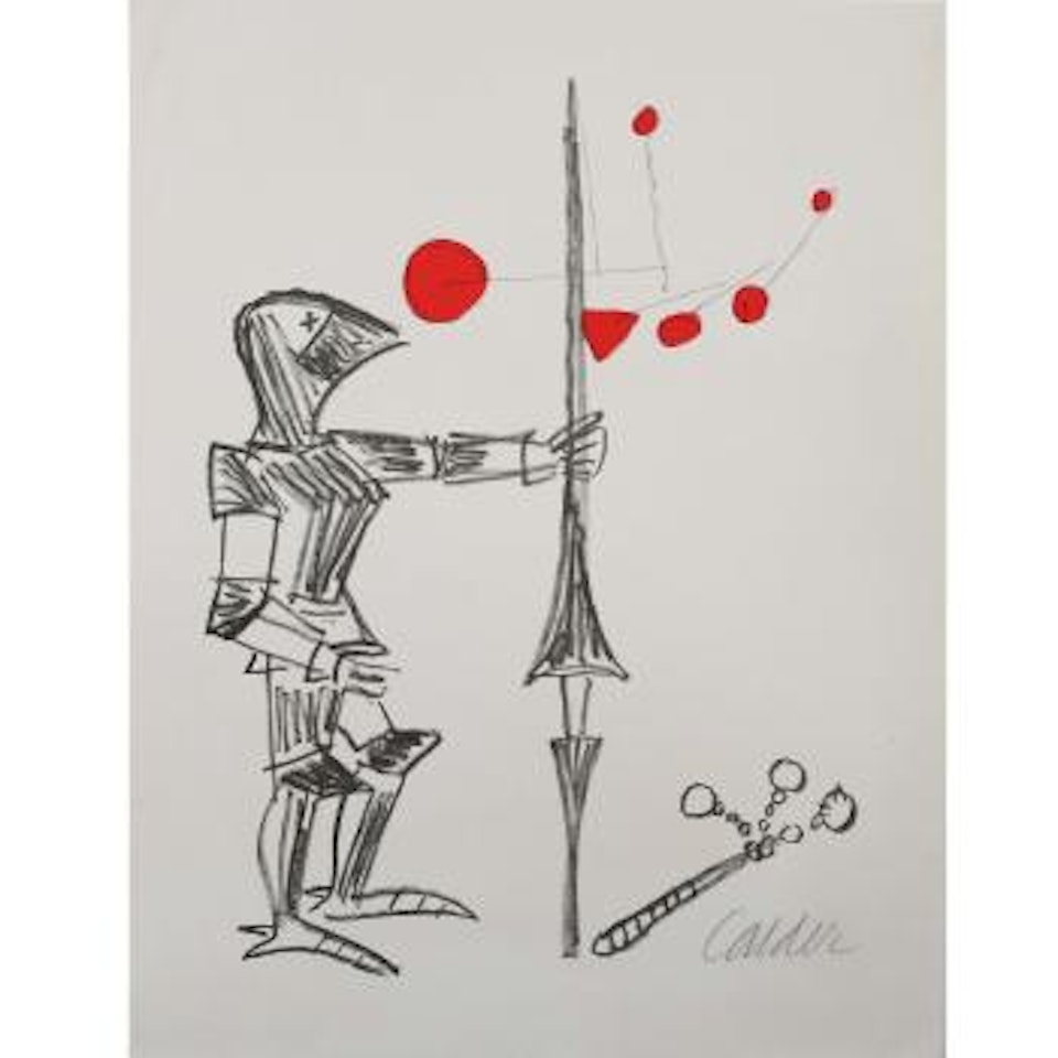 Homme en armure et mobile by Alexander Calder