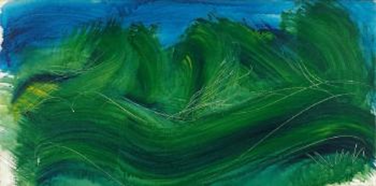 Composition verte by Jean Messagier