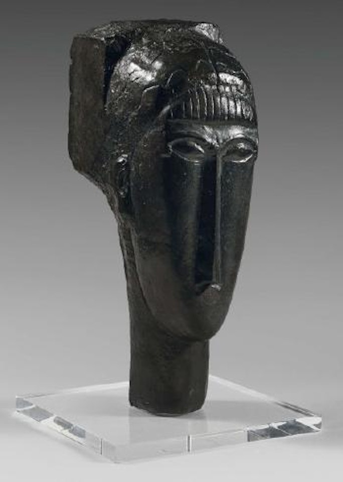 Tête de jeune fille à la frange by Amedeo Modigliani