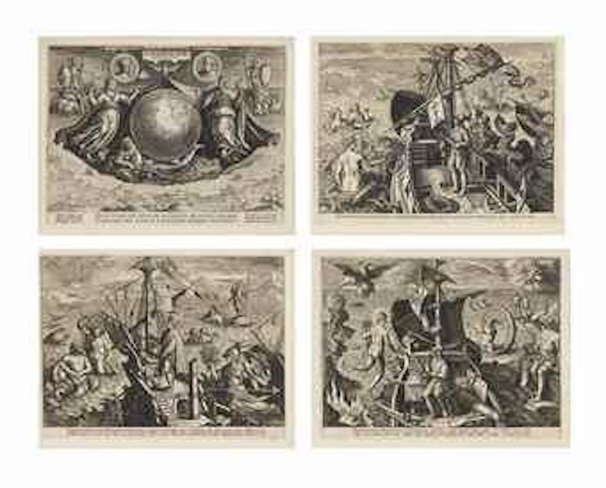 America Retectio - The Discovery of America by Adriaen Collaert by Jan van der Straet