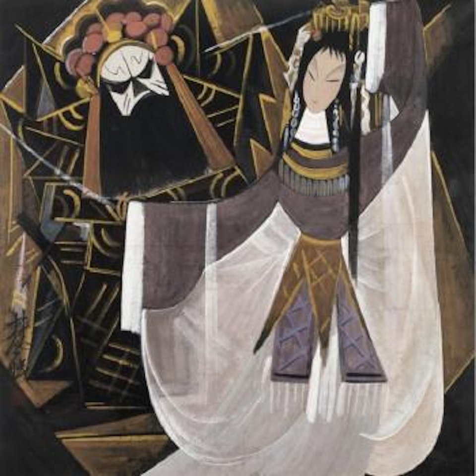 Les danseurs d’opéra by Lin Fengmian