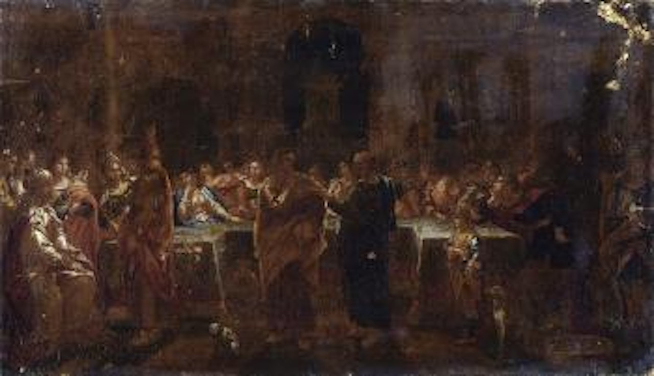 Cena a casa Levi by Nicolas Poussin