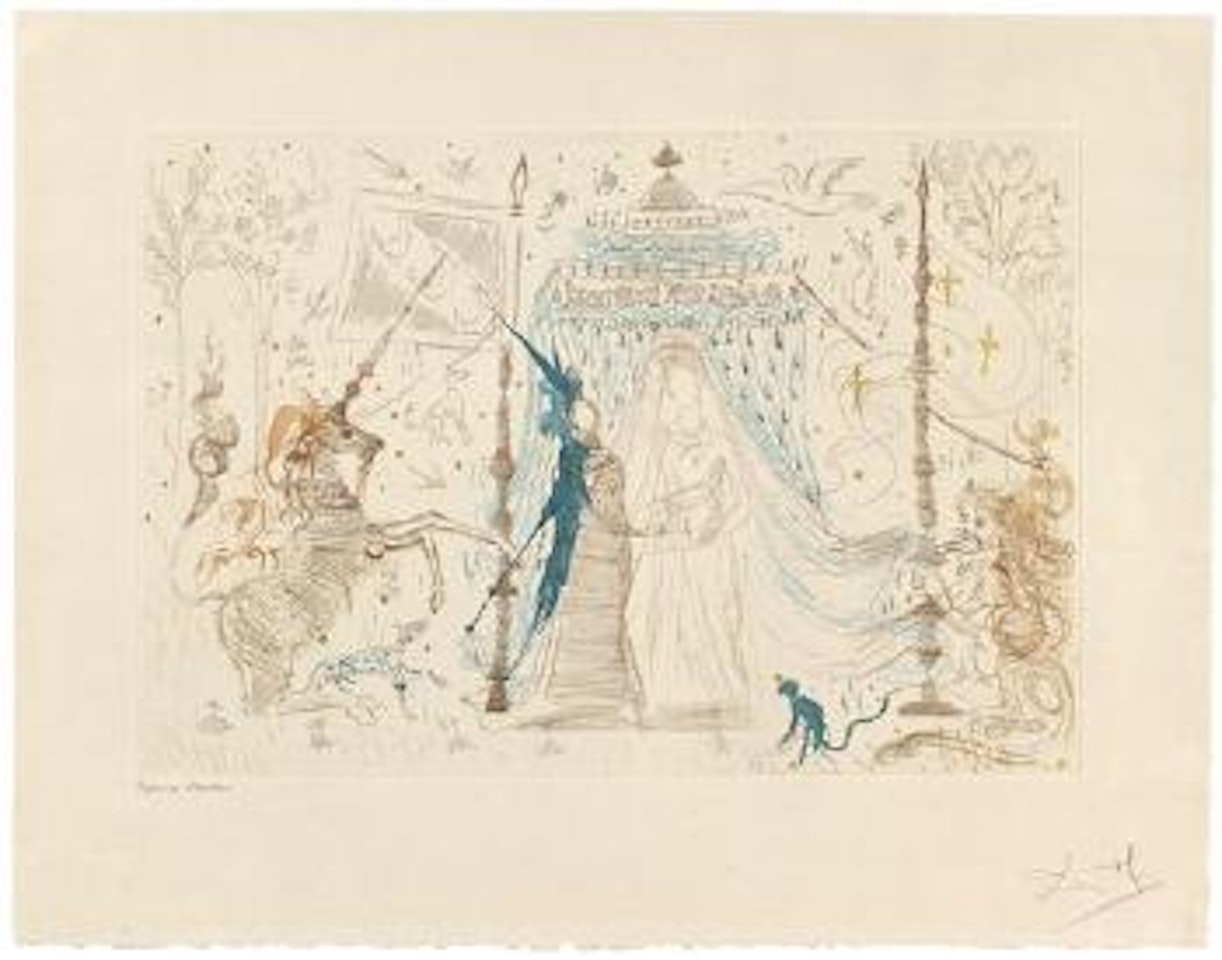 Gala, mon seul désir (La Dame à la licorne) by Salvador Dali