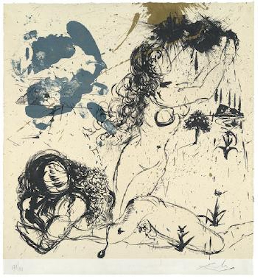 Die Erschaffung Evas by Salvador Dali