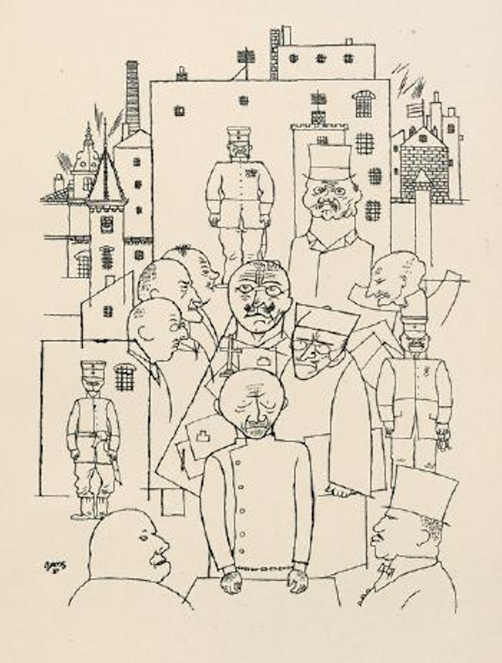 Er hat Hindenburg verspottet by George Grosz