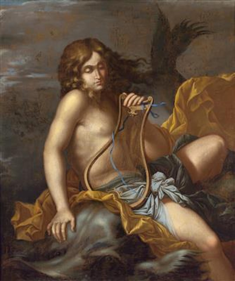 Arion riding a dolphin by Neapolitan School