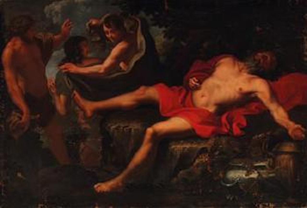 Lot and his Daughters; The Drunkenness of Noah by Roman School