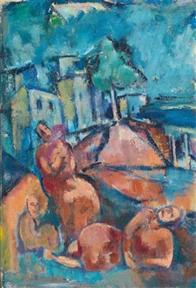 Figuren in Landschaft [Figures in a landscape] by Joseph Floch