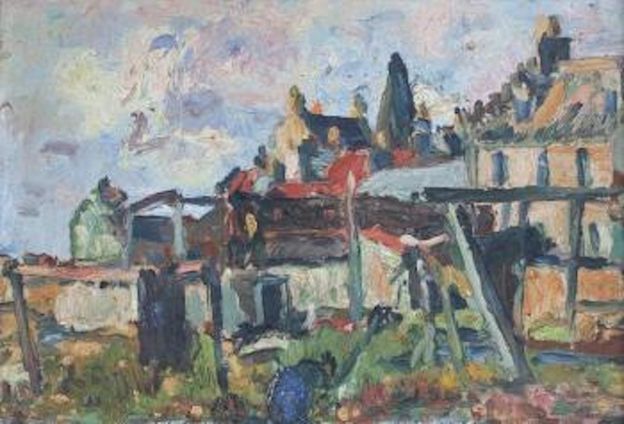 In The Garden, St Monan's by George Leslie Hunter