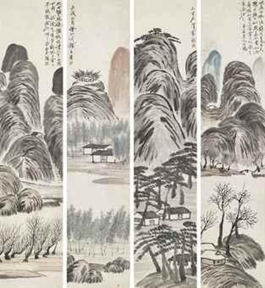 Landscape of the four seasons by Qi Baishi