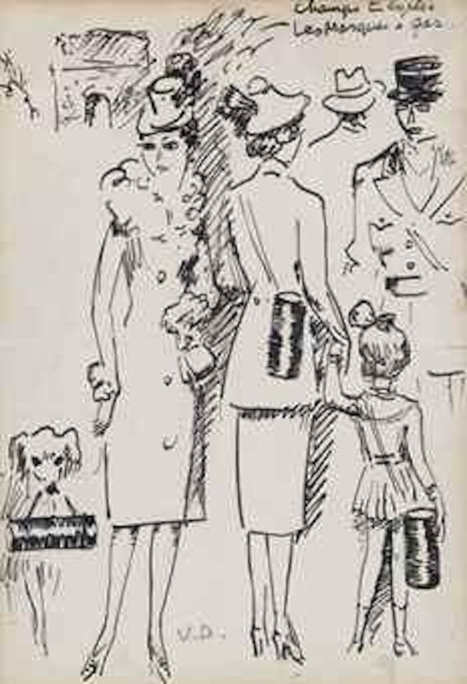 Champs Elysées, Les Masques à Gaz by Kees van Dongen